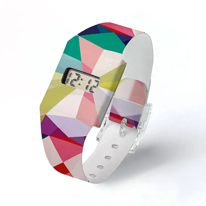Paperwatch digitale Armbanduhr aus Tyvek® - Geometrical3