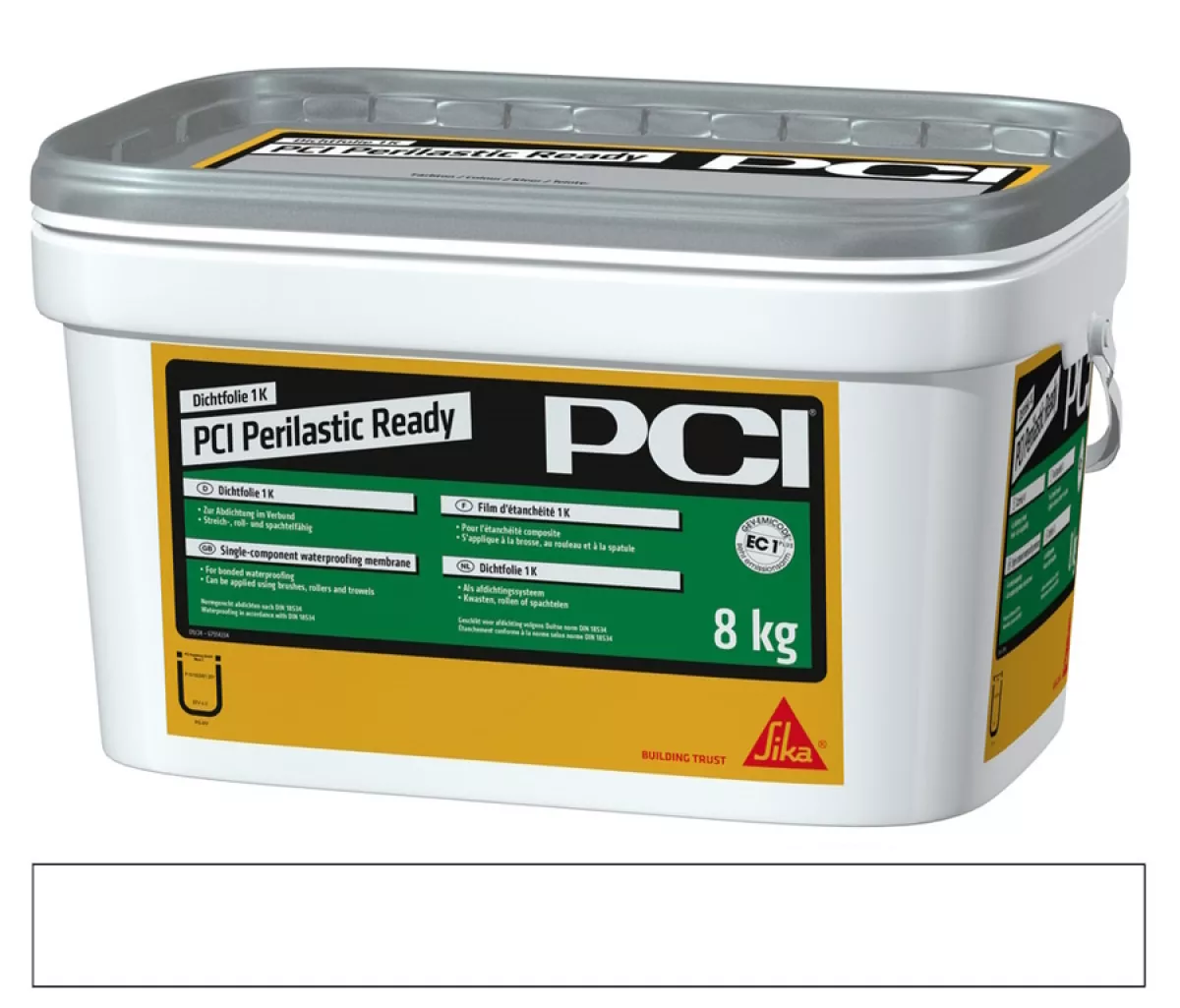 PCI Perilastic Ready Dichtfolie Wasserdichte flexible Abdichtung unter Fliesen und Platten 1K 8 kg weiß