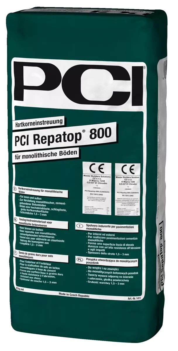PCI Repatop 800 Hartkorneinstreuung für monolithische Betonböden Zusatzmittel für mineralische Bindemittel 25 kg