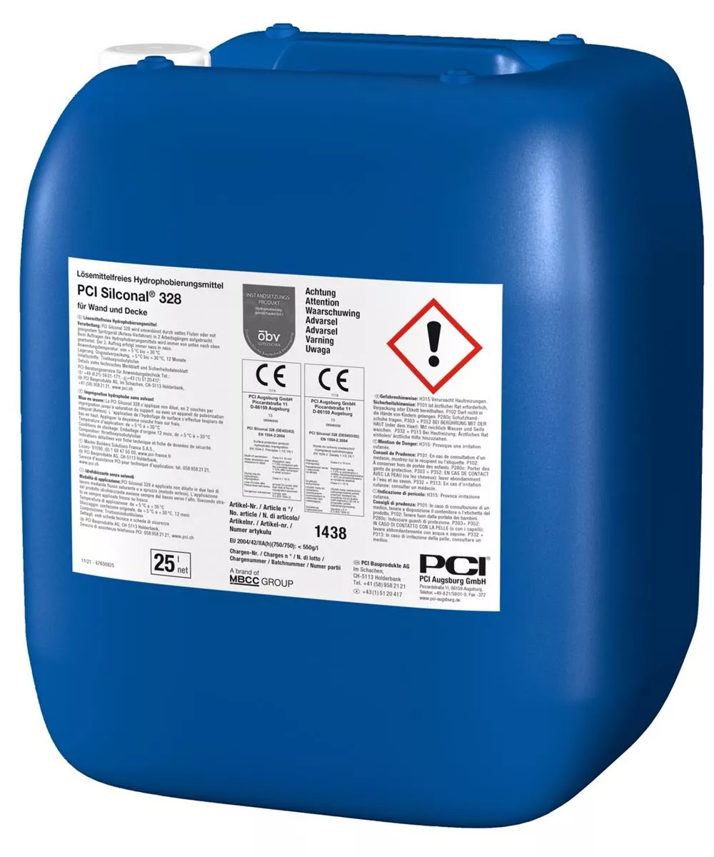 PCI Silconal 328 Lösemittelfreie Hydrophobierung für Wand und Decke Imprägniermittel farblos klar 25 l