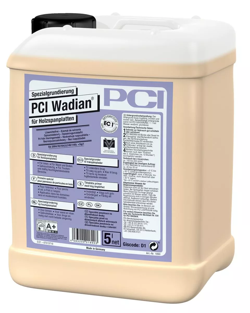 PCI Wadian Spezialgrundierung für Holzspanplatten Grundierung 5 l