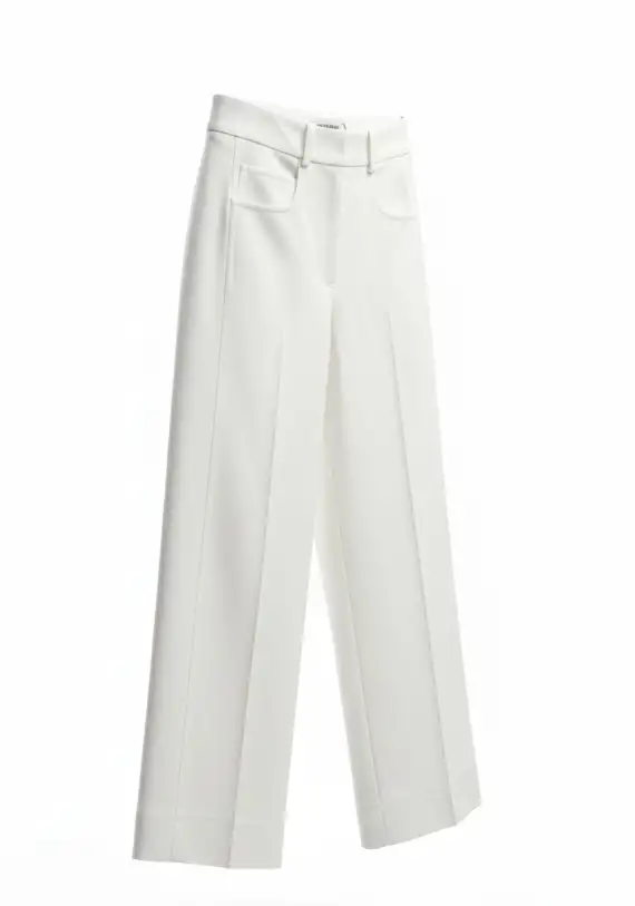 Uli Schneider - Hose mit weitem Bein off white