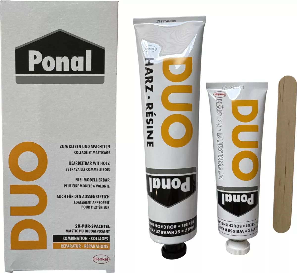 Ponal Duo 2K-PUR-Spachtel 353g zum kleben und spachteln