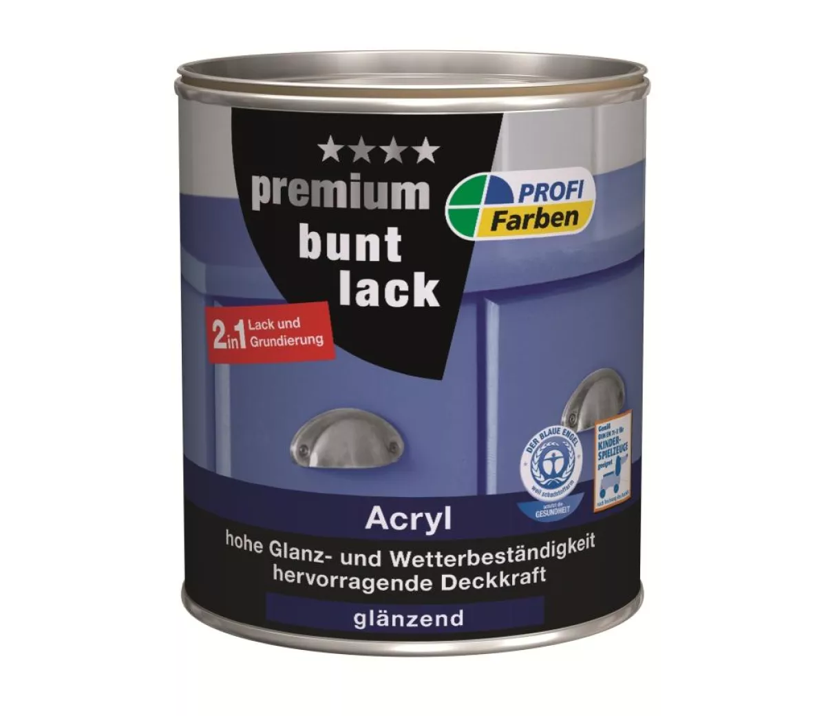 PROFI Acryl Premium Buntlack glänzend 375 ml Feuerrot RAL 3000