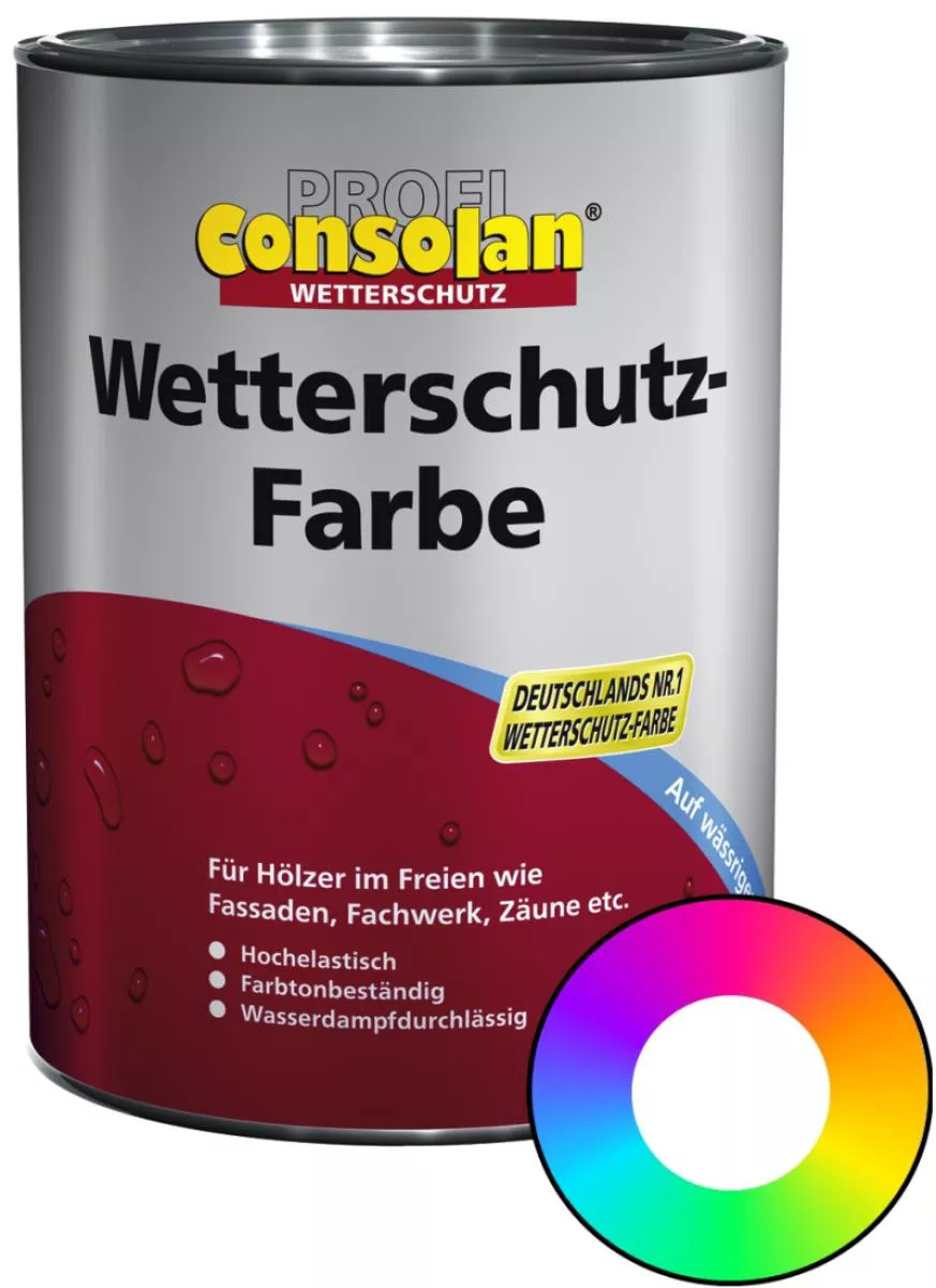 Profi Consolan Wetterschutz-Farbe NCS S 4030-Y10R Wunschfarbton 10 L