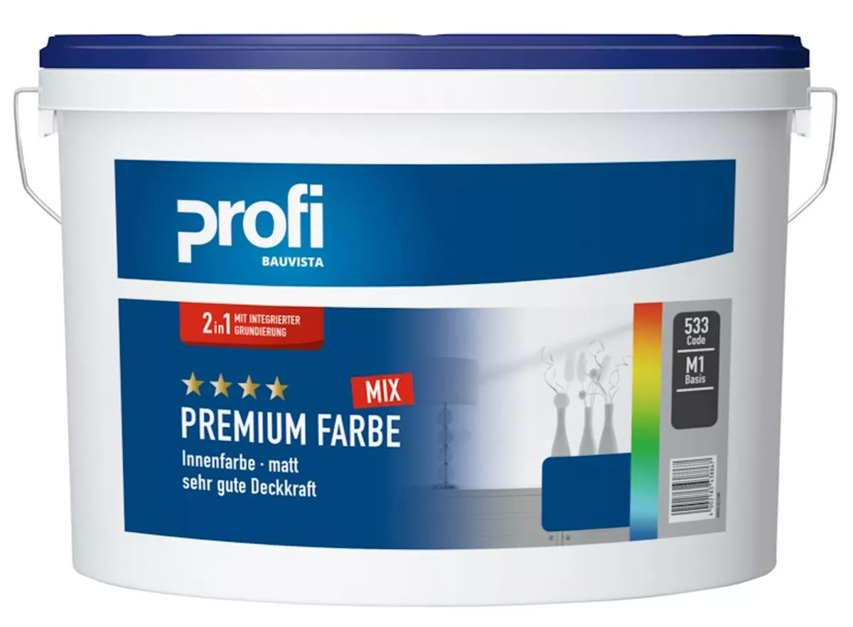 PROFI Farben Innenfarbe matt in Ihrem Wunschfarbton 1 Liter