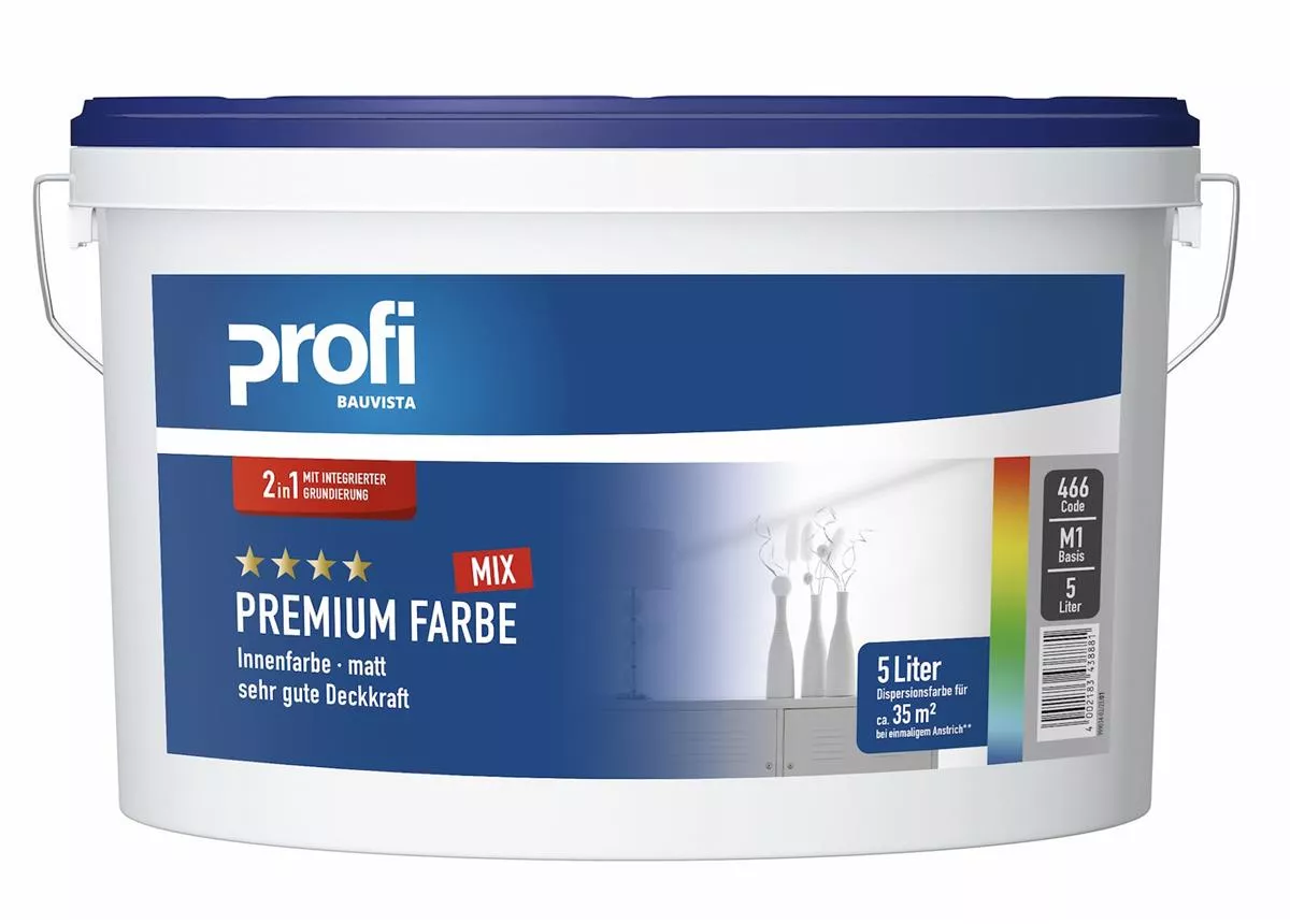 PROFI Farben Innenfarbe matt in Ihrem Wunschfarbton 5 Liter