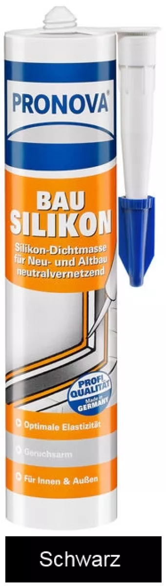 Pronova Bau-Silikon 300 ml Schwarz