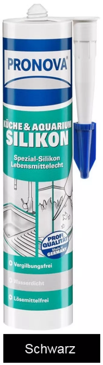 Pronova Küche & Aquariumsilikon 300 ml Schwarz