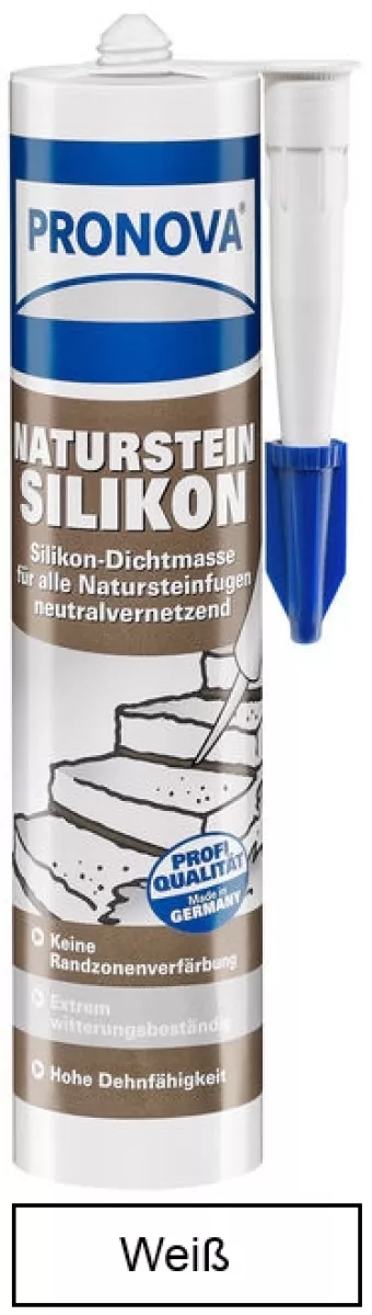 Pronova Natursteinsilikon 300 ml Weiß