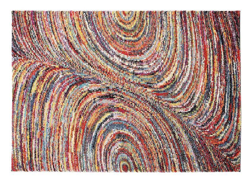 Hochflorteppich Multi Samana Mehrfarbig 65 x 130 cm