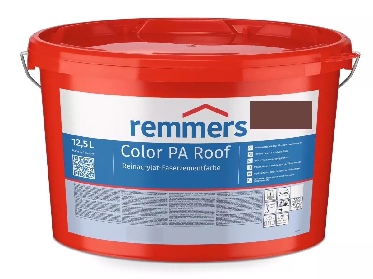 Remmers Color PA Roof Faserzementfarbe Rotbraun 12,50 L