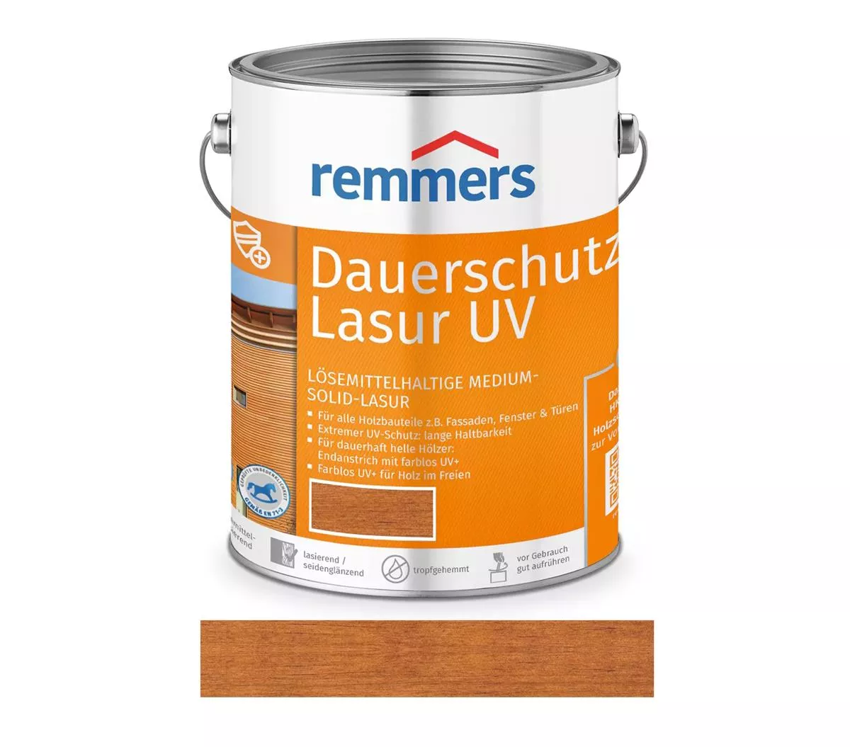 Remmers Dauerschutz-Lasur UV Teak 5 Liter Holzschutz für Außen