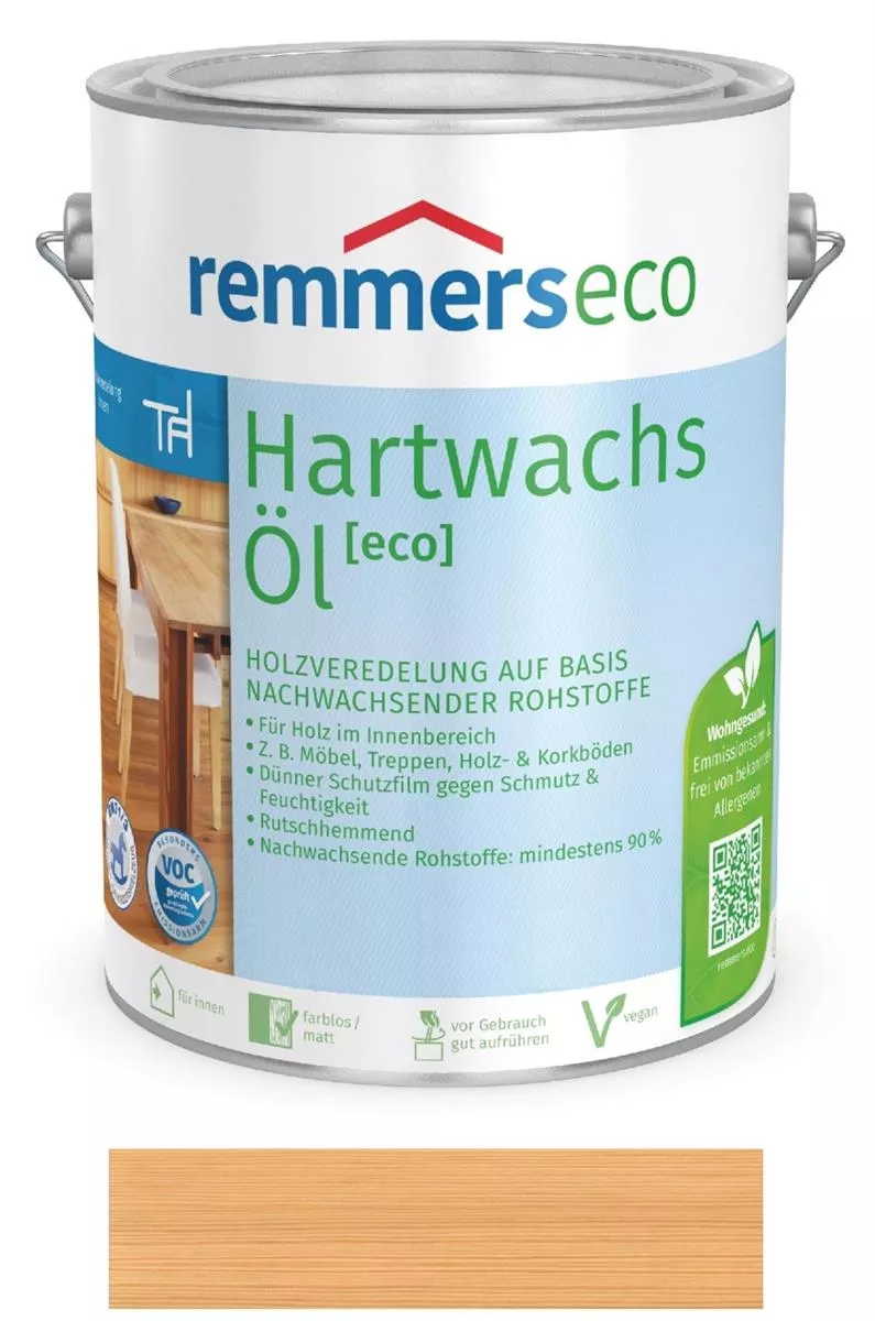Remmers ECO Hartwachs-Öl Farblos 0,375 L für Holz im Innenbereich