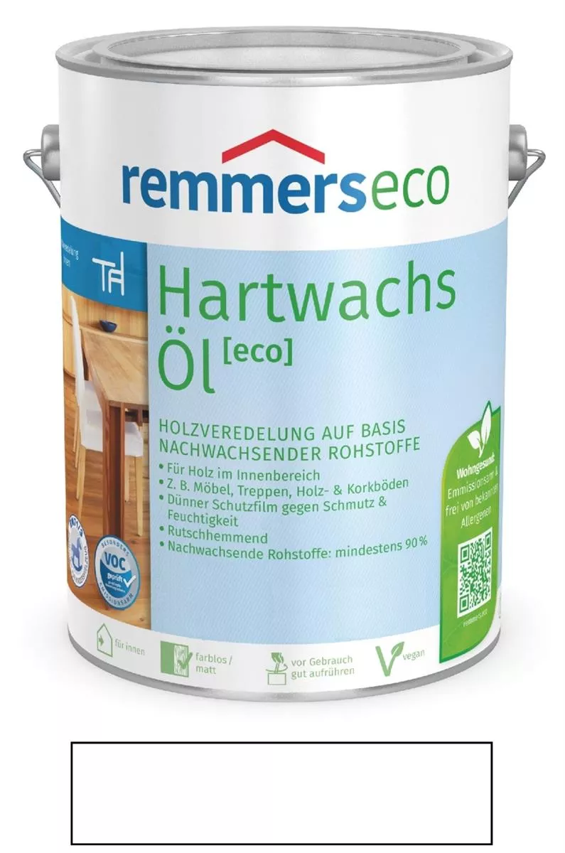 Remmers ECO Hartwachs-Öl Intensiv-Weiß 0,75 L für Holz im Innenbereich