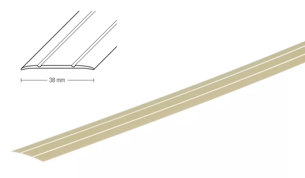 Repac Übergangsprofil Aluminium selbstklebend sand 38 mm x 100 cm