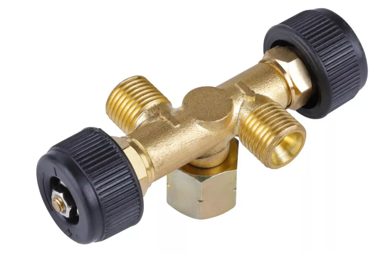Rothenberger Doppel-Abzweigventil Propan/Butan 1/4'' L