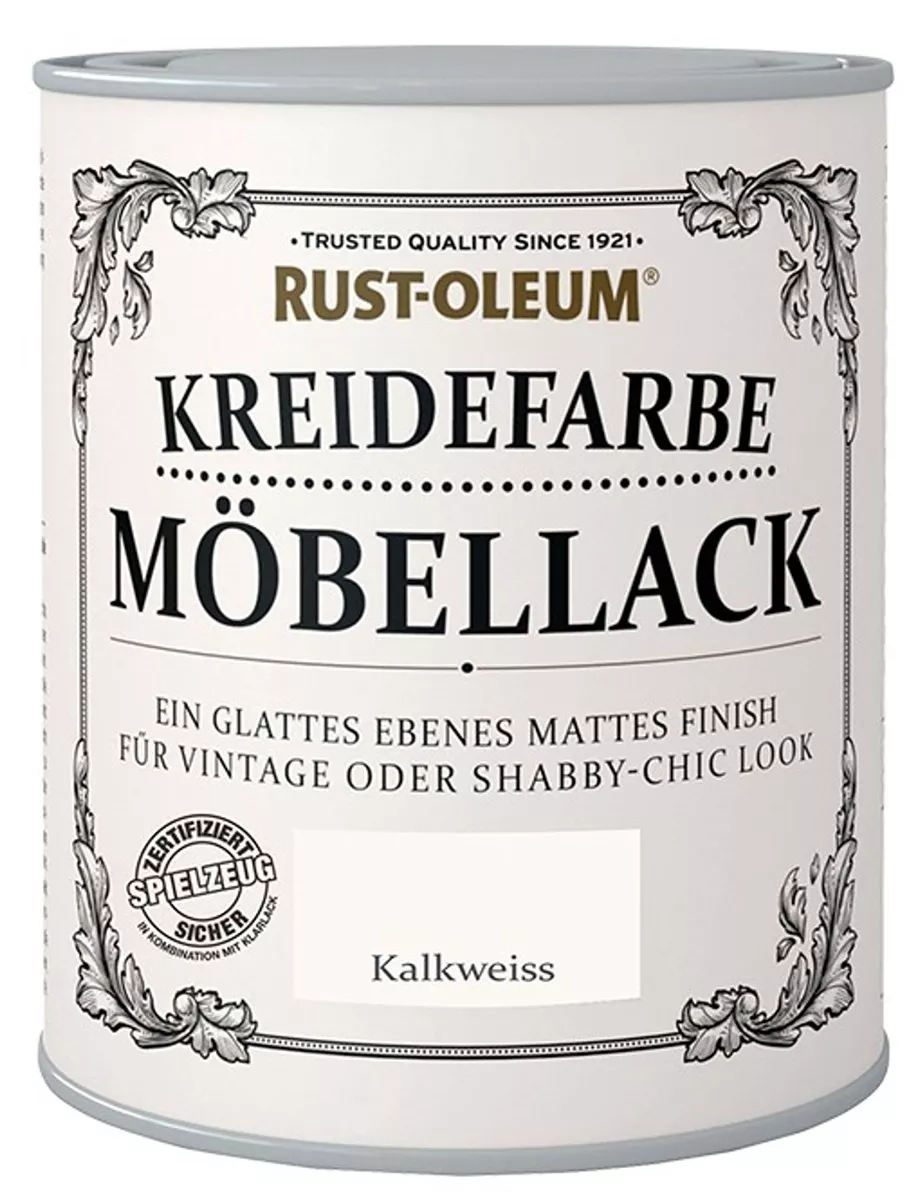 Rust Oleum Kreidefarbe Möbellack Kalkweiss 750ml