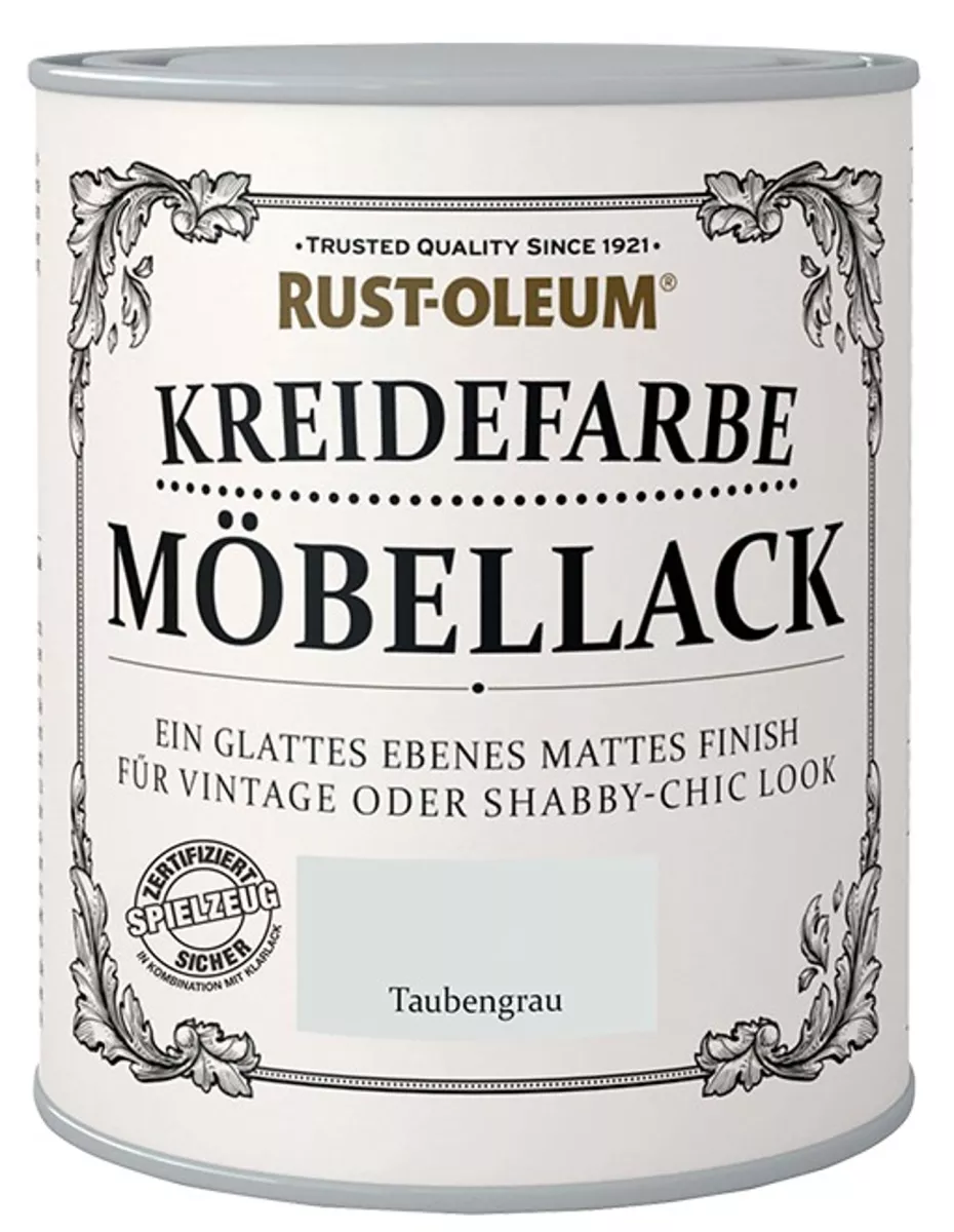 Rust Oleum Kreidefarbe Möbellack Taubengrau 750ml