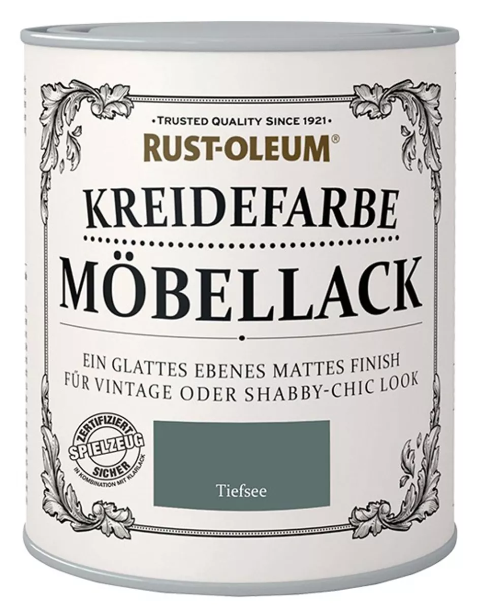 Rust Oleum Kreidefarbe Möbellack Tiefsee 750ml