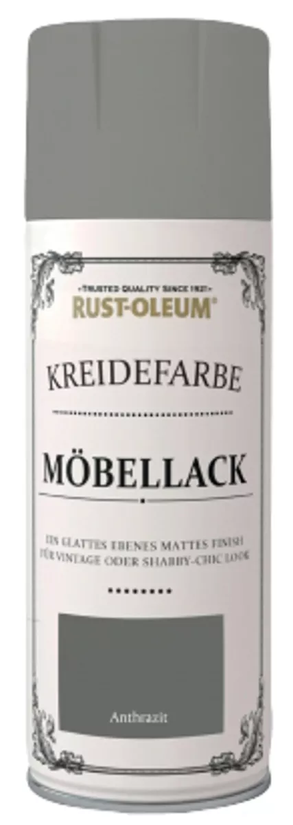 Rust Oleum Kreidefarbe Möbelsprühlack Anthrazit 400ml