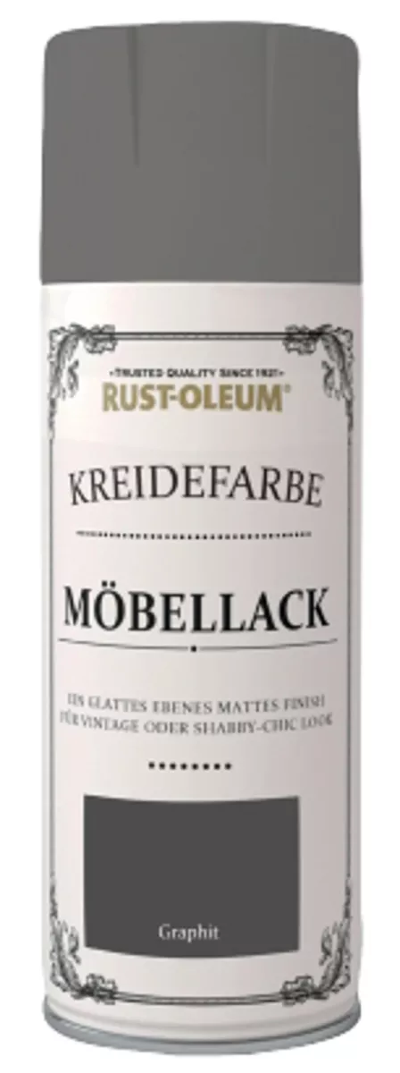 Rust Oleum Kreidefarbe Möbelsprühlack Graphit 400ml