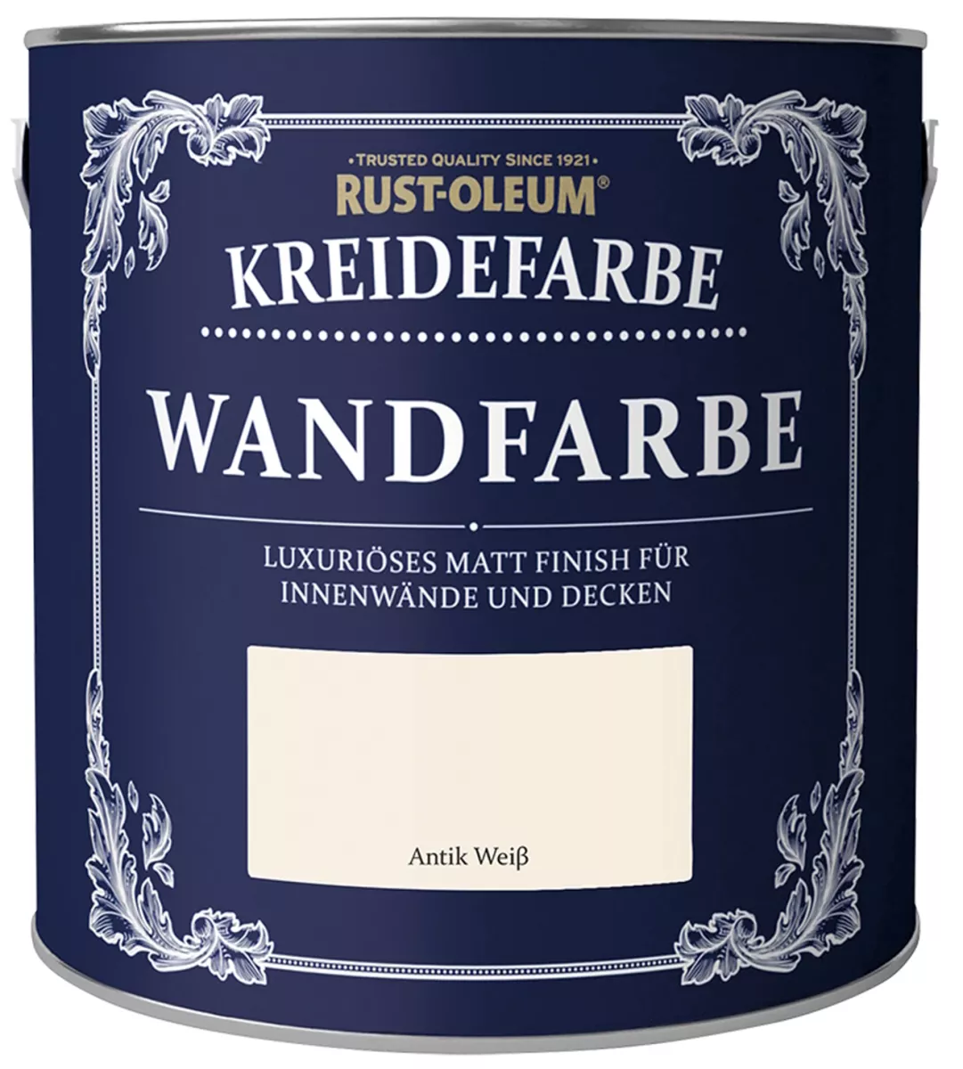 Rust Oleum Kreidefarbe Wandfarbe AntikWeiss 2,5l