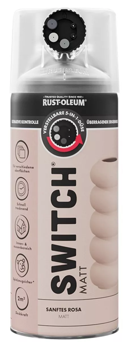 Rust Oleum Sprühlack Switch Sanftes Rosa Matt 400ml