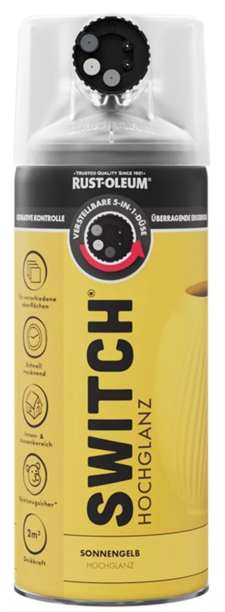 Rust Oleum Sprühlack Switch Sonnengelb Hochglänzend 400ml