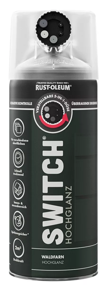 Rust Oleum Sprühlack Switch Waldfarn Hochglänzend 400ml