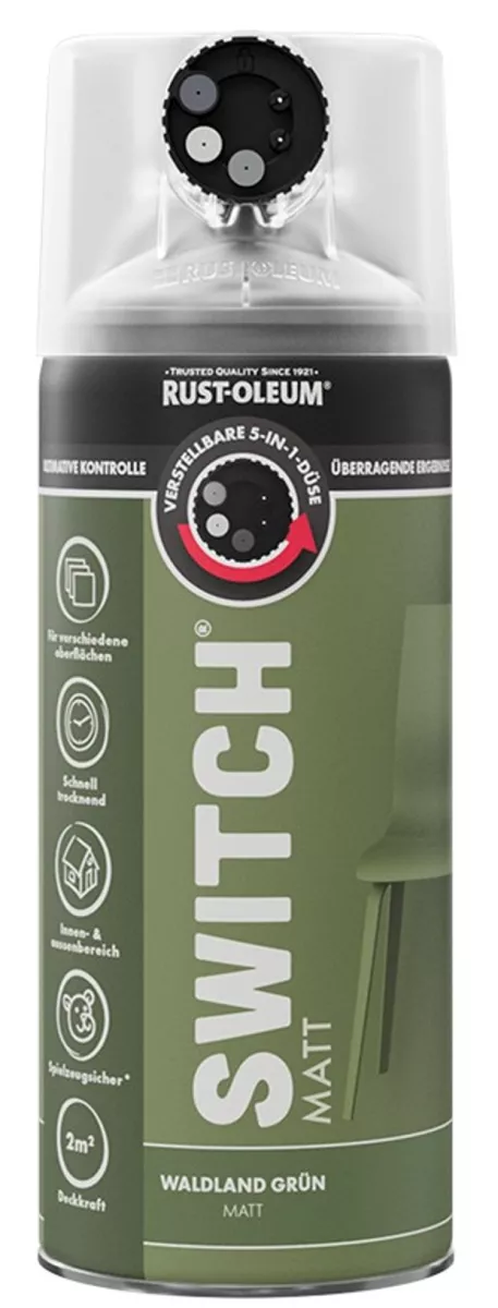 Rust Oleum Sprühlack Switch Waldland Grün Matt 400ml