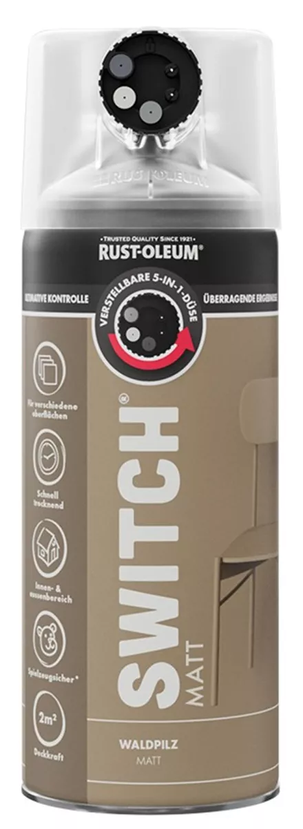 Rust Oleum Sprühlack Switch Waldpilz Matt 400ml