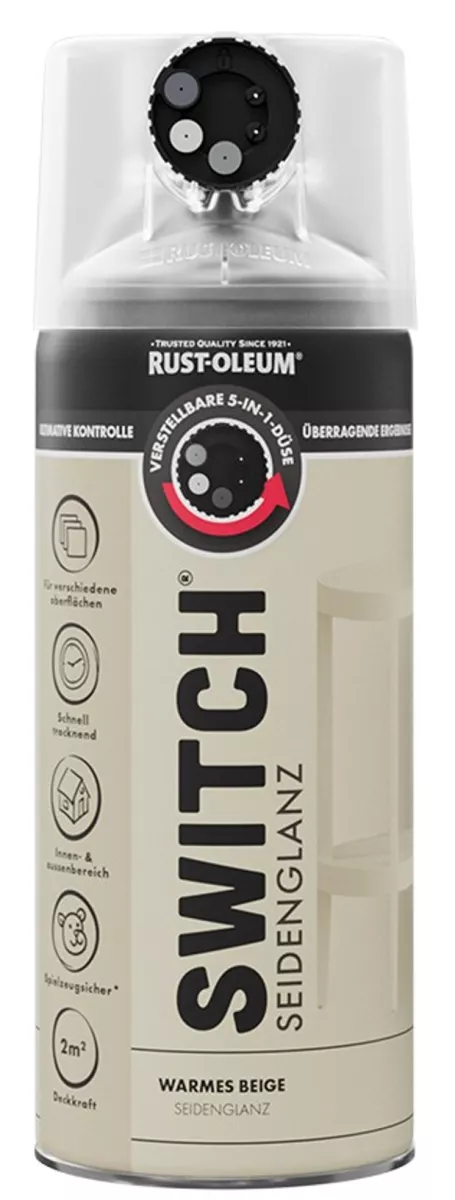Rust Oleum Sprühlack Switch Warmes Beige Seidenglänzend 400ml