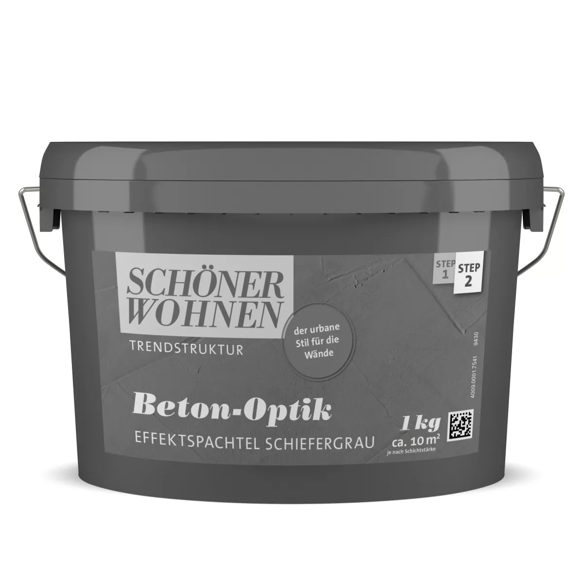 Schöner Wohnen Beton-Optik Effektspachtel schiefergrau 1 kg