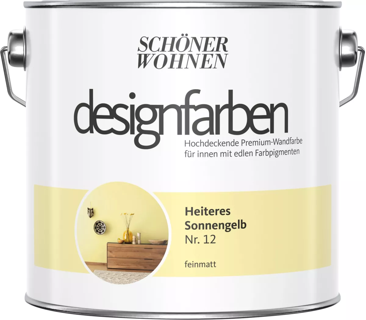 Schöner Wohnen Designfarbe Heiteres Sonnengelb Nr.12 - 100 ml