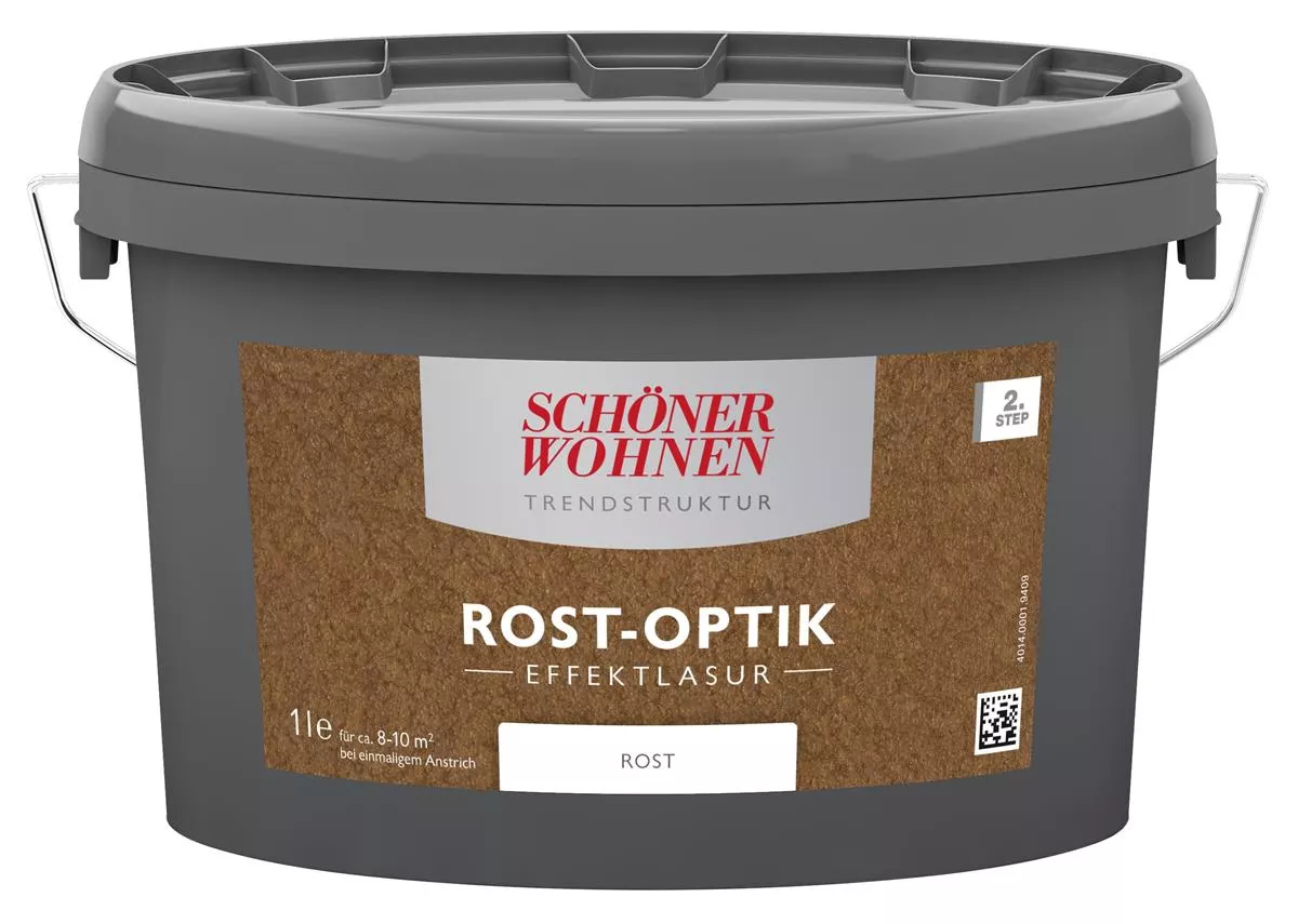 Schöner Wohnen Trendstruktur Effektfarbe Rost-Optik Effektlasur 1 L