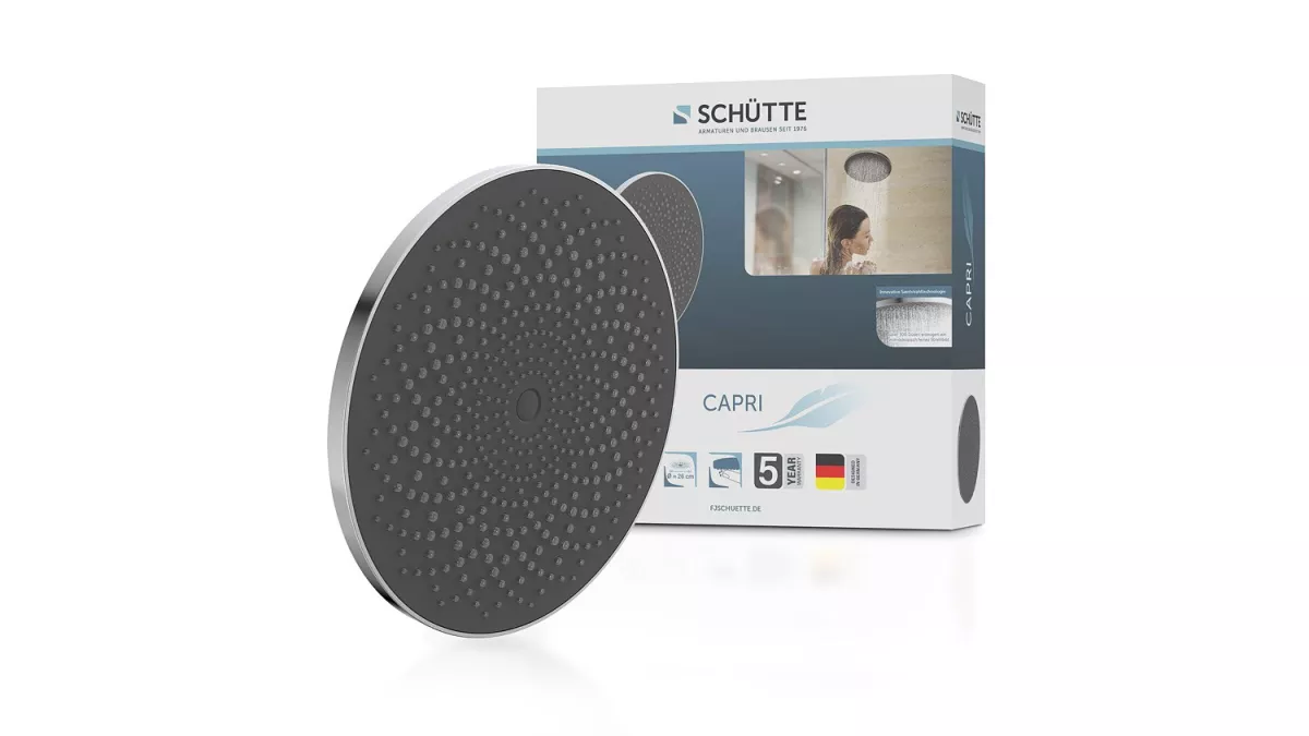 SCHÜTTE CAPRI Kopfbrause, Chrom/Anthrazit