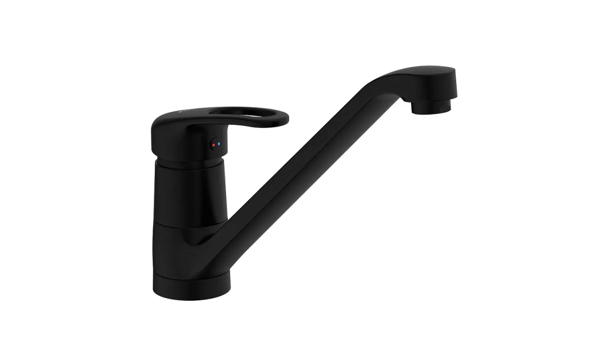 Schütte Design-Spültischarmatur GRANDE, Schwarz/matt