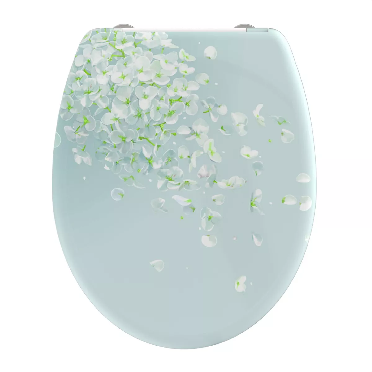 SCHÜTTE Duroplast WC-Sitz FLOWER IN THE WIND, mit Absenkautomatik und Schnellverschluss