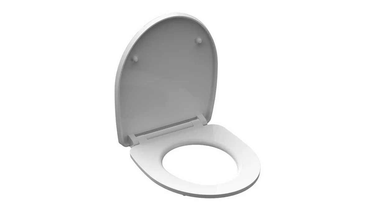 Schütte Duroplast WC-Sitz HAPPY ELEPHANT, Toilettensitz, Klobrille mit Absenkautomatik & Schnellverschluss