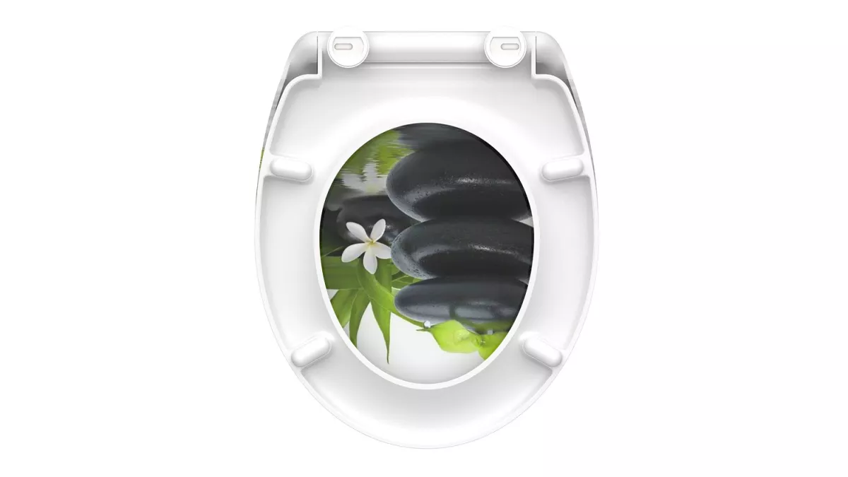 Schütte Duroplast WC-Sitz JASMIN, Toilettensitz, Klobrille mit Absenkautomatik & Schnellverschluss