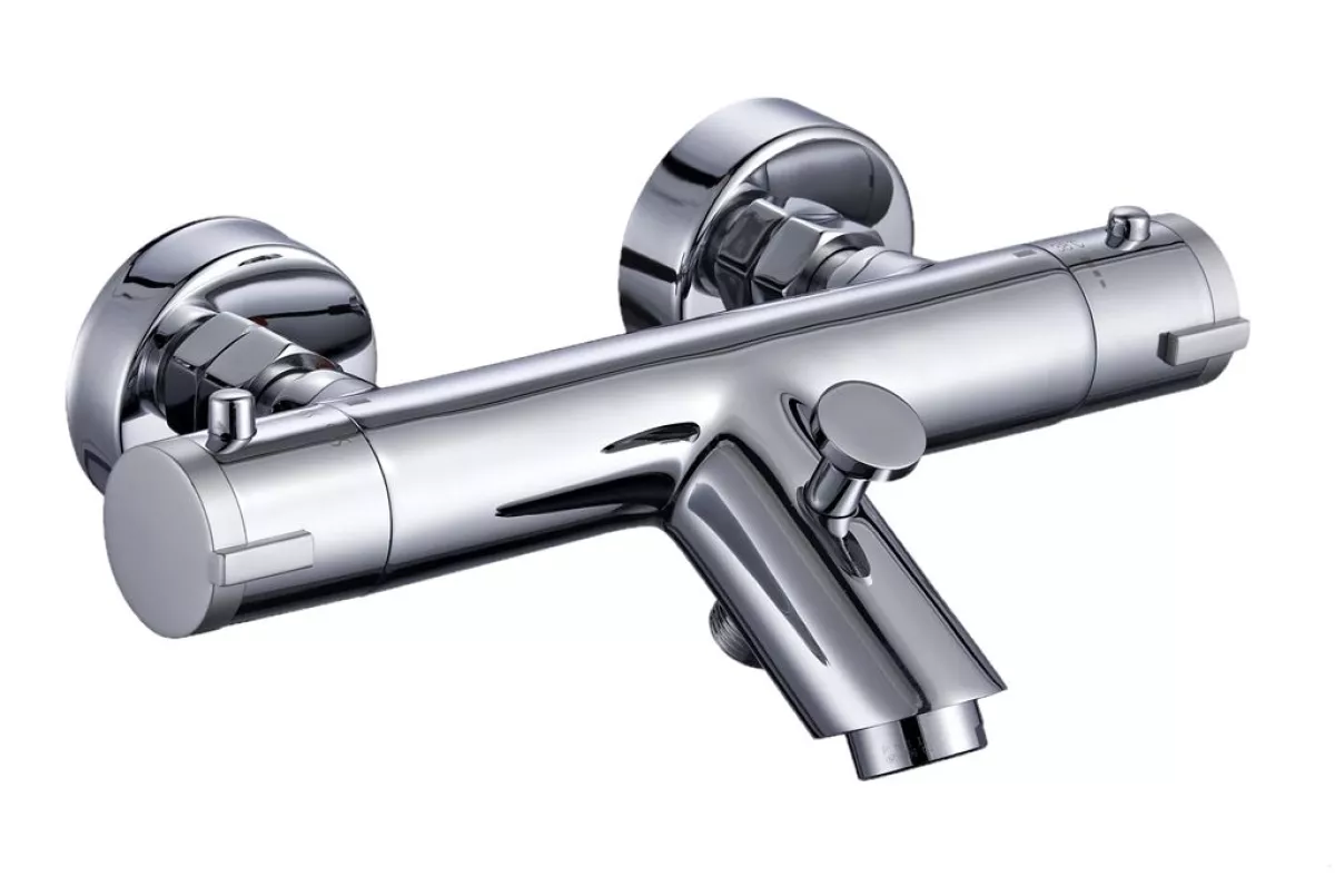 Schütte Thermostat-Wannenfüllarmatur LONDON, mit Verbrühschutz, Chrom