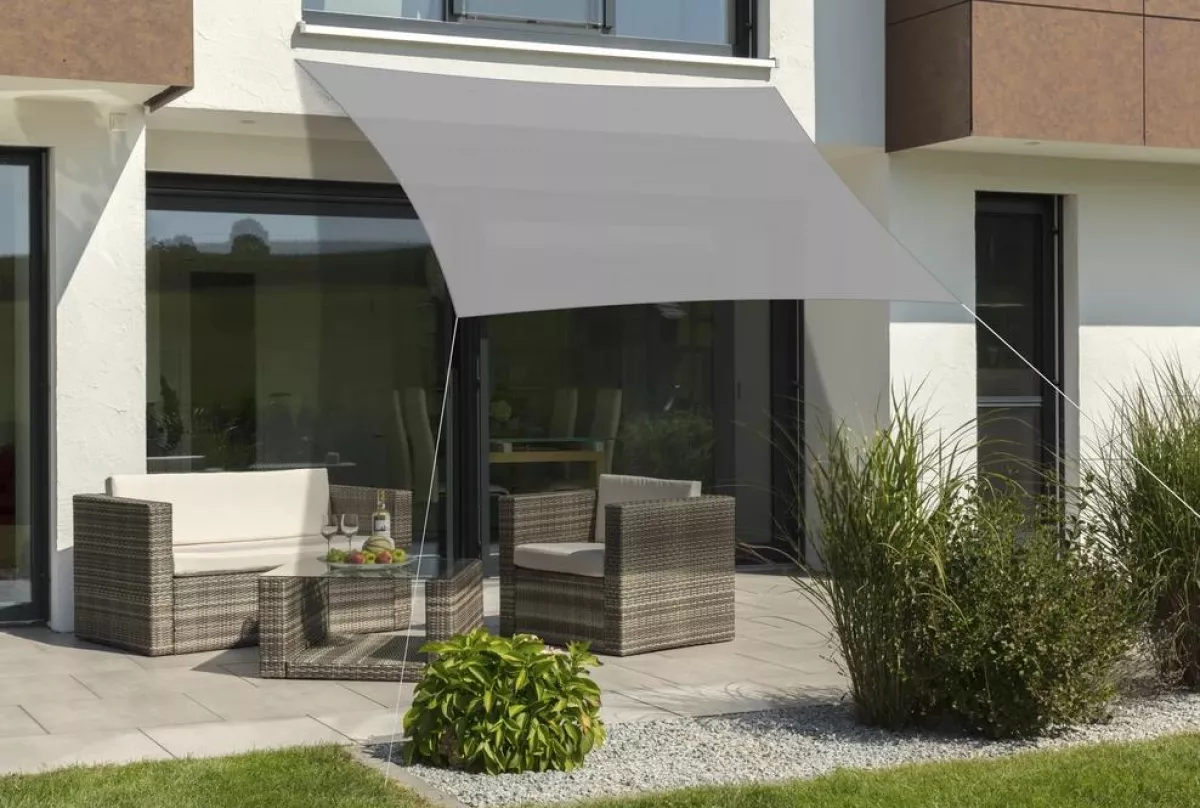 Schneider Sonnensegel Lanzarote 300x250 silbergrau rechteck UV-Schutz (ca.50%)