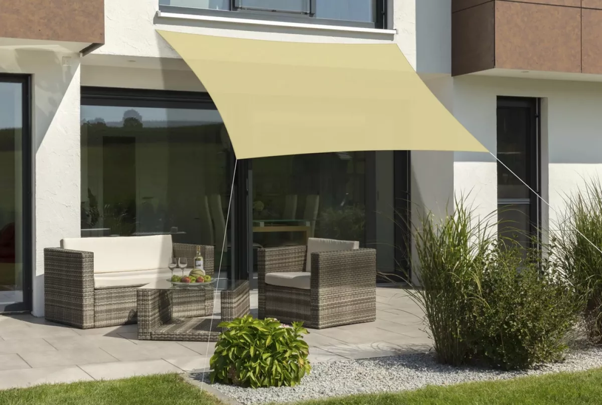 Schneider Sonnensegel Lanzarote 300x250 schilf rechteck UV-Schutz (ca.50%)