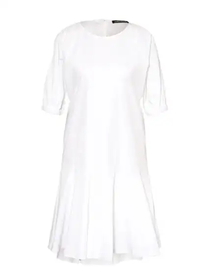 Luisa Cerano - Kleid mit kurzem Arm weiß