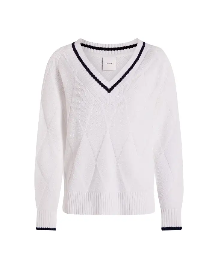 Varley - Pullover aus strukturiertem Rautenstrick