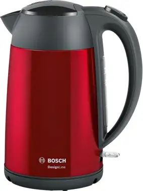 Bosch TWK3P424 Wasserkocher Rot, Easy storage, 360° kabellos