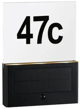 Paulmann 94725 LED Solar Hausnummernleuchte antrazit