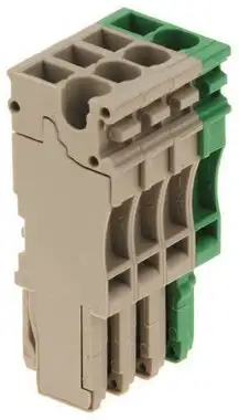 Weidmüller ZP 2.5/1AN/4 GN/BE Steckverbinder (25 Stück)