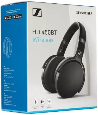Sennheiser HD 450BT - Kopfhörer - Kopfband - Anrufe & Musik - Schwarz